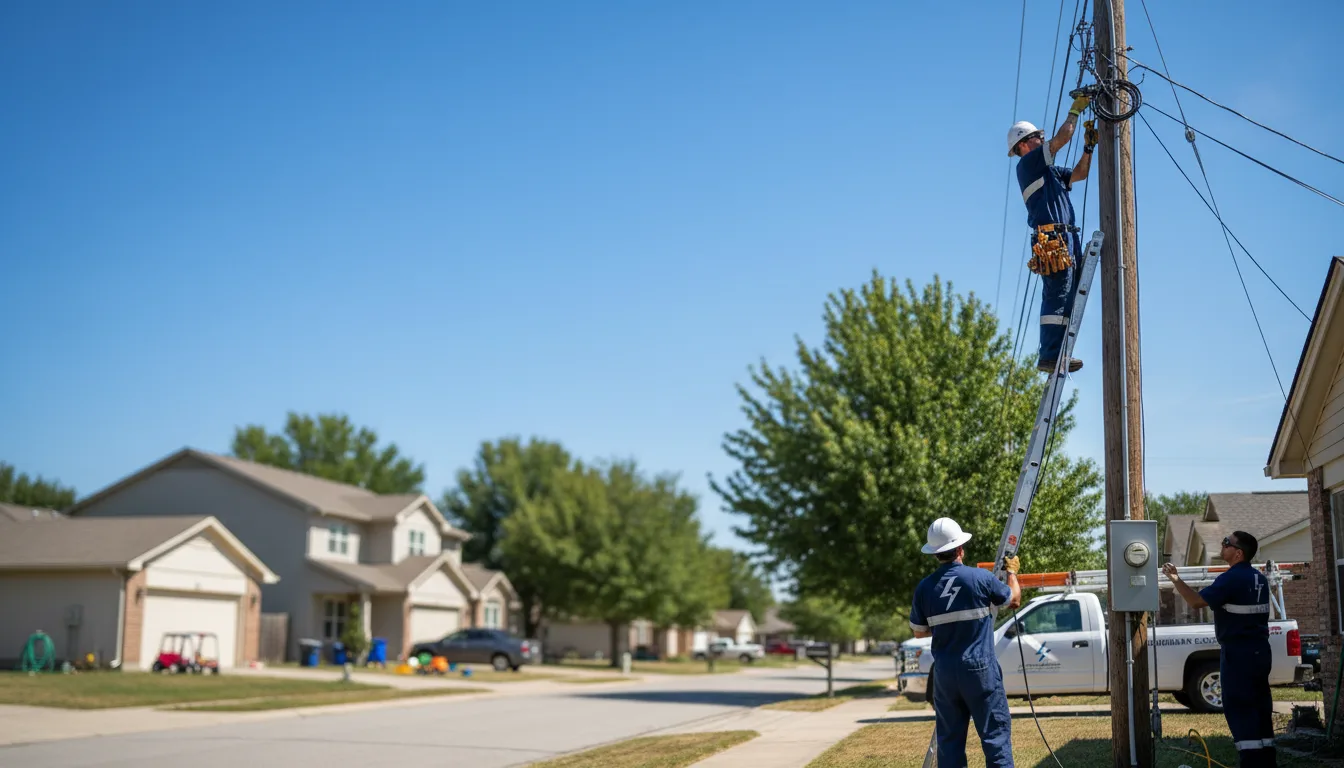 Residential electrician providing installation services in Burlington, IL